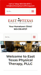 Mobile Screenshot of easttexasphysicaltherapy.com